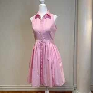Ann Taylor Light Pink Shirtdress